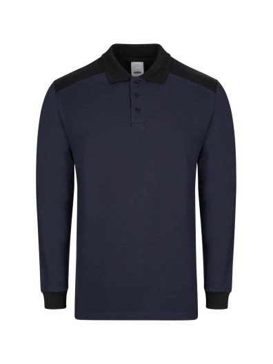 Polo Stretch Bicolor Manga Comprida S�rie 105529S