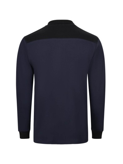 Polo Stretch Bicolor Manga Comprida S�rie 105529S