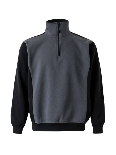 Sweatshirt Bicolor Meio Fecho S�rie 105703