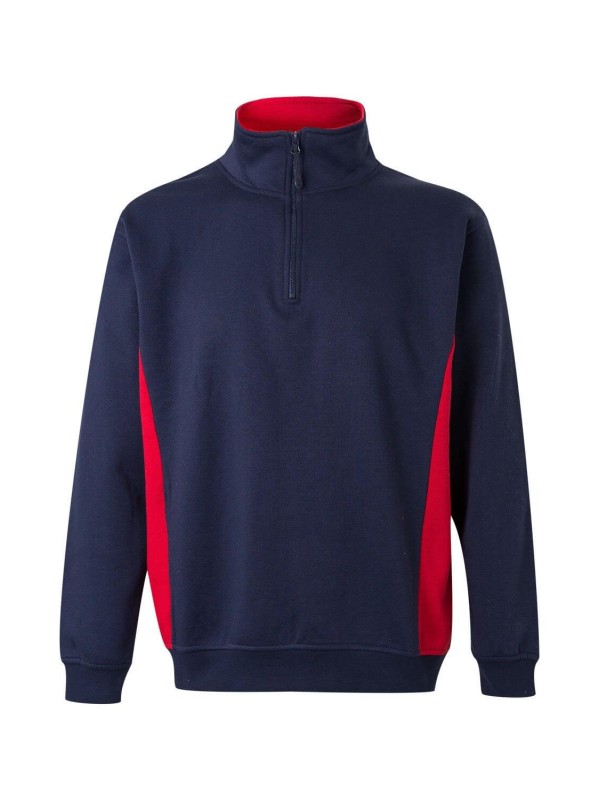 Sweatshirt Bicolor Meio Fecho S�rie 105704