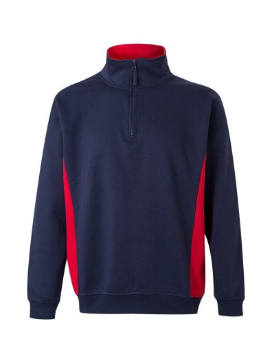 Sweatshirt Bicolor Meio Fecho S�rie 105704