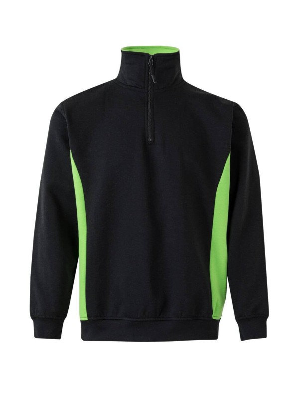 Sweatshirt Bicolor Meio Fecho S�rie 105704