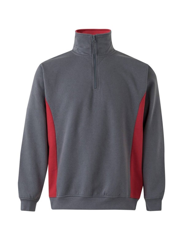 Sweatshirt Bicolor Meio Fecho S�rie 105704