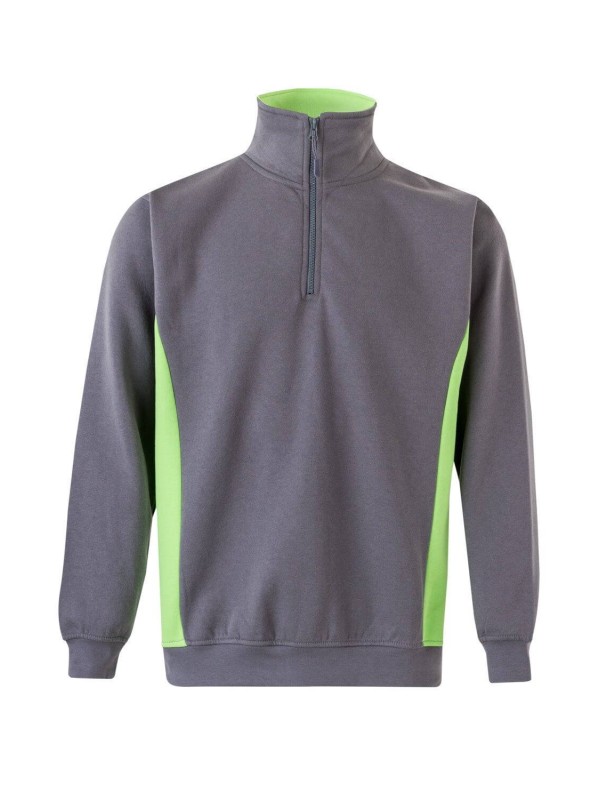 Sweatshirt Bicolor Meio Fecho S�rie 105704