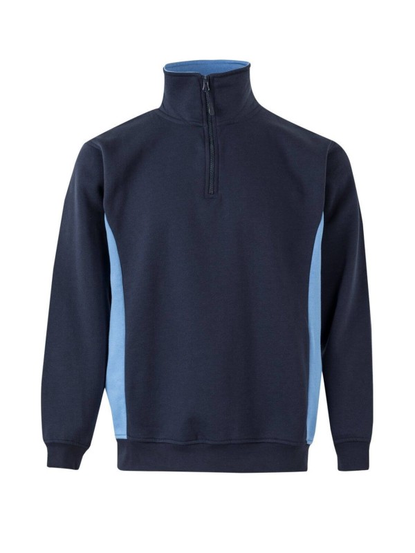 Sweatshirt Bicolor Meio Fecho S�rie 105704