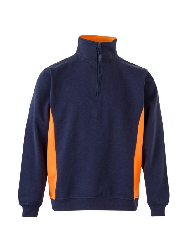 Sweatshirt Bicolor Meio Fecho S�rie 105704