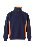 Sweatshirt Bicolor Meio Fecho S�rie 105704