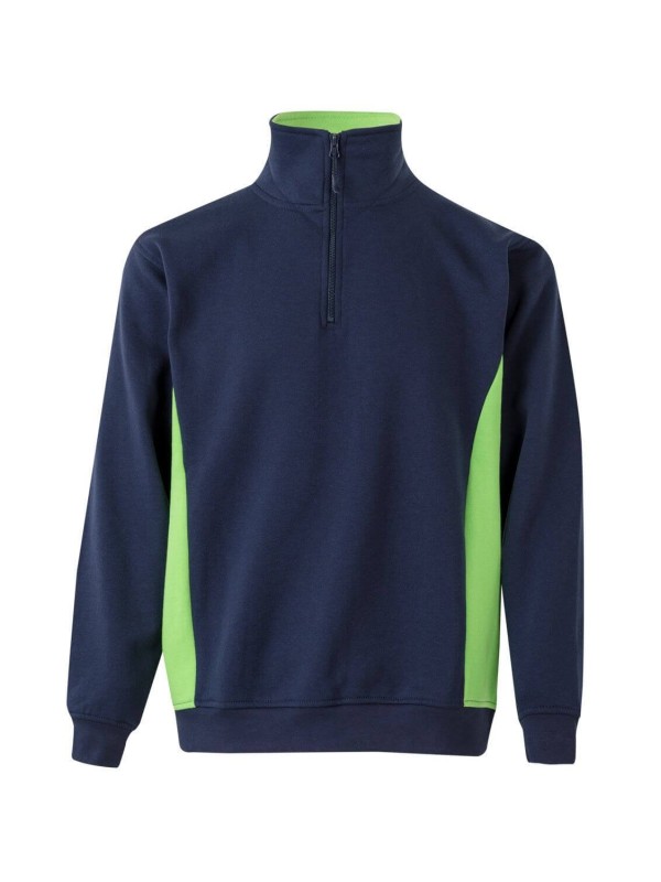 Sweatshirt Bicolor Meio Fecho S�rie 105704