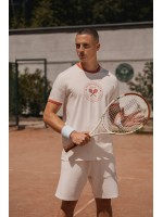 T-shirt ringer eco-responsável com contrastes e aspecto lavado de homem