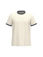 T-shirt ringer eco-responsável com contrastes e aspecto lavado de homem