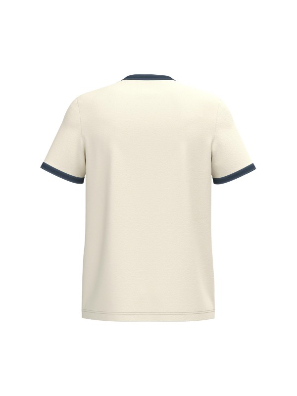 T-shirt ringer eco-respons�vel com contrastes e aspecto lavado de homem