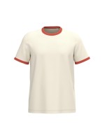 T-shirt ringer eco-responsável com contrastes e aspecto lavado de homem