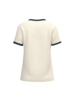 T-shirt ringer eco-respons�vel com contrastes e aspecto lavado de senhora