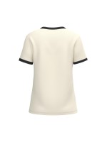 T-shirt ringer eco-respons�vel com contrastes e aspecto lavado de senhora
